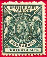 Почтовая марка Британской Восточной Африки