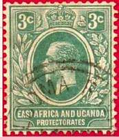 Почтовая марка Британской Восточной Африки и Уганды