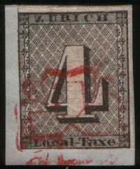 Почтовая марка Цюриха