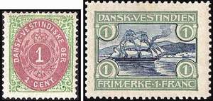 Почтовые марки Датской Вест-Индии