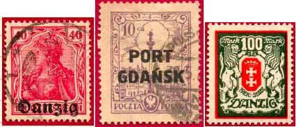Почтовые марки Данцига (Гданьска)