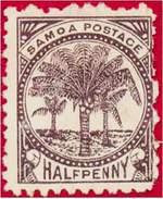 Почтовая марка Самоа (почта Дэвиса).
