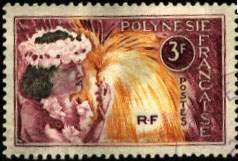 Почтовая марка Французской Полинезии