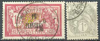 Почтовые марки Французского Леванта