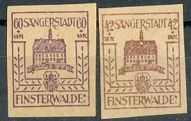 Почтовые марки Финстервальде