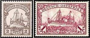 Почтовая марка Германской Восточной Африки