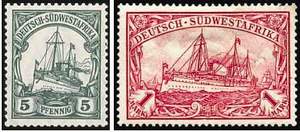 Почтовая марка Германской Юго-Западной Африки
