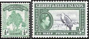 Почтовые марки Гильберта и Эллис островов