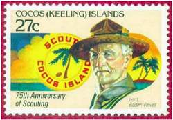 Почтовая марка Кокосовых (Килинг) островов