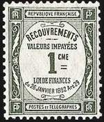 Марка для почтовых поручений (Франция)