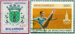 Почтовые марки Мозамбика