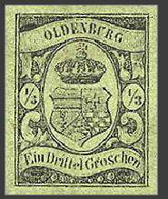 Почтовая марка Ольденбурга