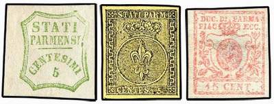 Почтовые марки Пармы