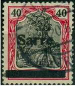 Почтовая марка Саарской области