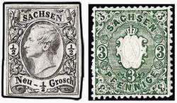 Почтовые марки Саксонии