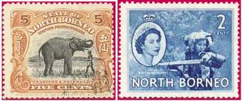 Почтовые марки Северного Борнео