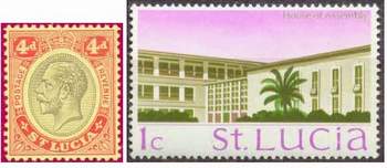 Почтовые марки Сент-Люсии