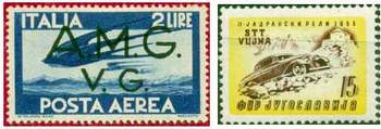 Почтовы марки Триеста (Зона «А», зона «Б»)