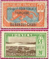 Почтовая марка Убанги-Шари