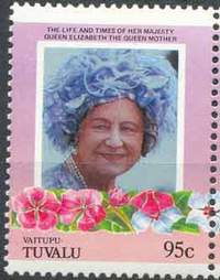Почтовая марка Ваитупу. Тувалу. 