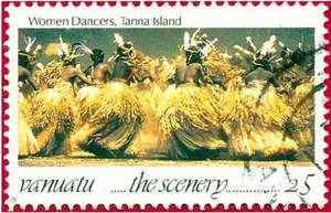 Почтовая марка Вануату. 
