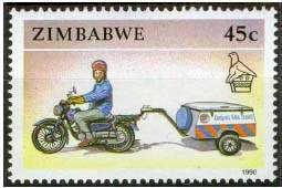 Почтовая марка Зимбабве