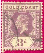 Почтовая марка Золотого Берега