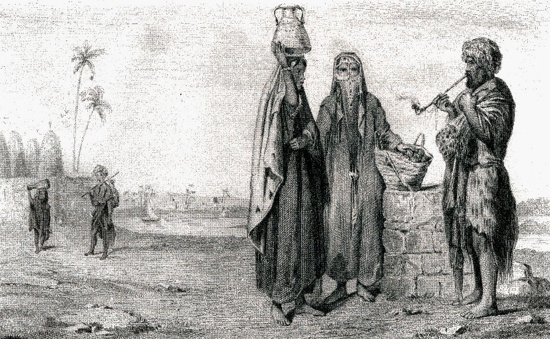 Женщины из Верхнего Египта и феллахи (крестьяне- землевладельцы)