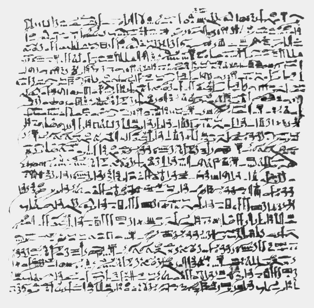 Фрагмент папируса Э. Смита