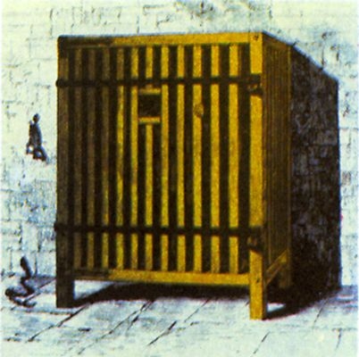 Клетка для содержания душевнобольного. Фотография из американского журнала 1889 г