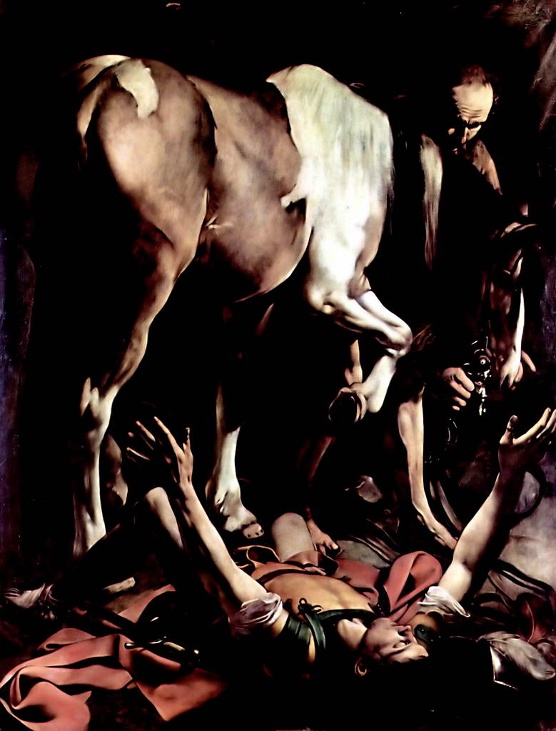 Микеланджело Меризи де Караваджо. Картины из Капеллы Кераси в церкви Санта Мария дель Пополо в Риме: обращение Савла 1600-1601 гг.
