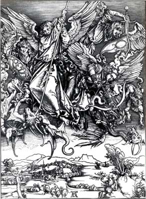 Битва архангела Михаила с драконом.