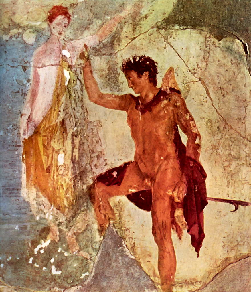 Никий. Андромеда и Персей. Римская копия с оригинала. Помпеи.  Вторая половина 4 века до н.э.