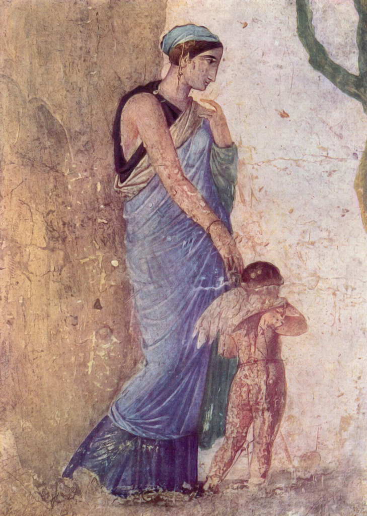 Венера и наказанный Амур.  Фрагмент. Около 30 года н.э.