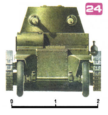 24. Английский колесно-гусеничный танк 