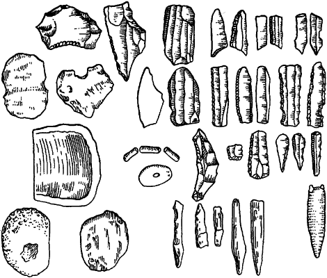 Кельтеминарская культура. Кремнёвые орудия.