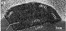 Микрофотография сечения нанопроволоки CoSi2, выросшей на поверхности кремния