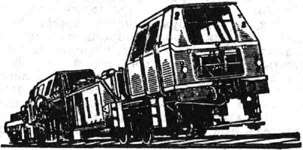 Выправочно-подбивочно-рихтовочная машина ВПР-1200 (СССР)