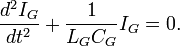\frac{d^2 I_G}{dt^2} + \frac{1}{L_GC_G}I_G = 0. \ 