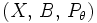 (X,\,B,\,P_\theta)