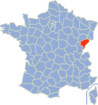 Департамент Ду на карте Франции