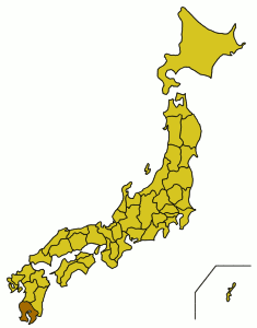 Расположение префектуры Кагосима