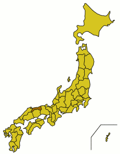 Расположение префектуры Тоттори