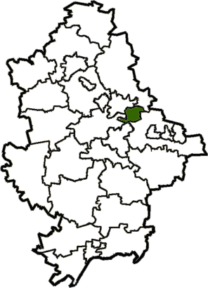 Енакиевский городской совет, карта