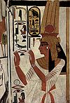Painting of Nefertari in the tomb