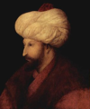 Portrait of Mehmed II by Gentile Bellini (Cropped).png