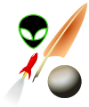 Science-fiction-writing.svg