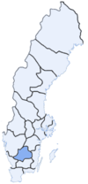 Расположение лена Йёнчёпинг в Швеции