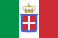 Flag of Italy (1861-1946) crowned simplified.svg
