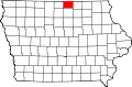 Округ Уэрт на карте штата.